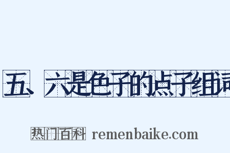 五、六是色子的点子组词是什么意思的图片